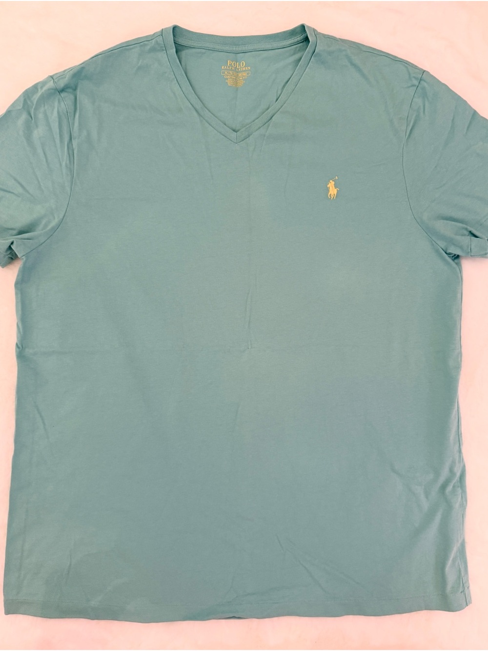 Polo by Ralph Lauren Mint V-Neck Short Sleeve Tee